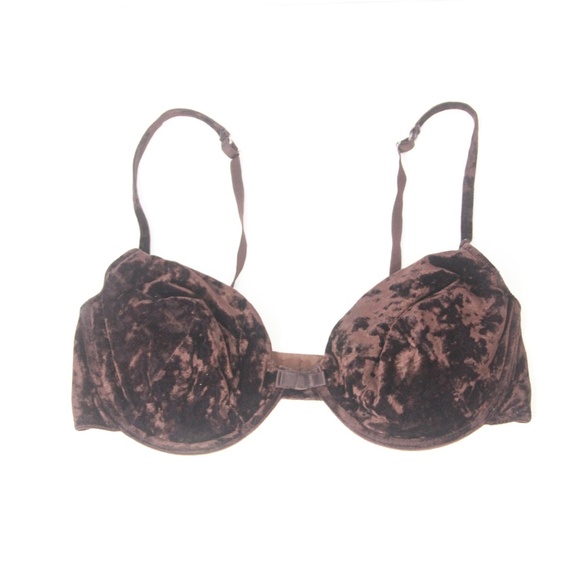 Victoria's Secret Vintage Bra 36D Padded Underwire VS 90s style brown - Picture 1 of 7